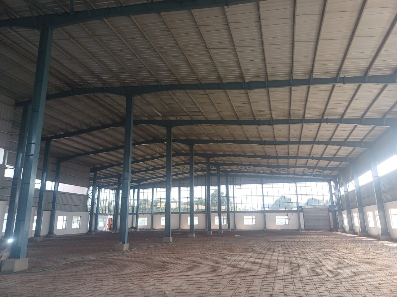 Pharmaceutical cold storage room with shelves containing vaccine vials and monitoring equipment.